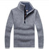 Men's Mock Neck Pullover – Half Zip Knit