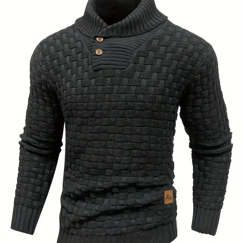 Men’s Textured Knit Sweater | Basket-Weave