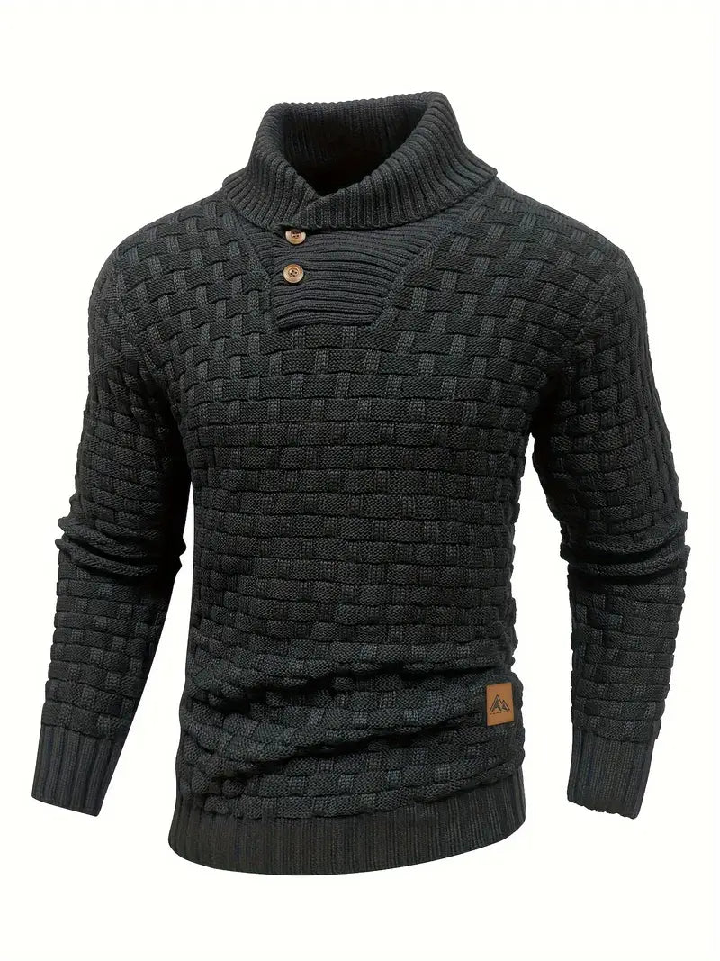 Men’s Textured Knit Sweater | Basket-Weave