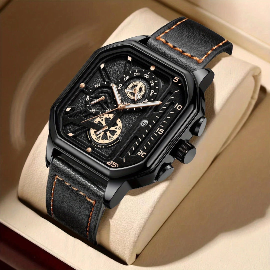 Square Chronograph Watch
