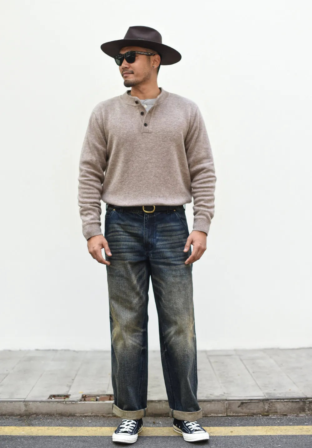 Men's Button Neck Knit Pullover – Henley