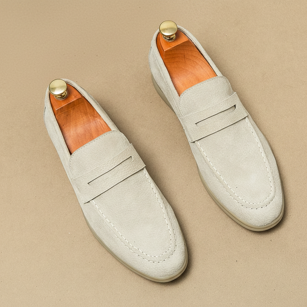 The Daylesford Men’s Classic Slip On Suede Loafers