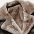 Men’s Button-Up Fur Lined Long Leather Winter Coat