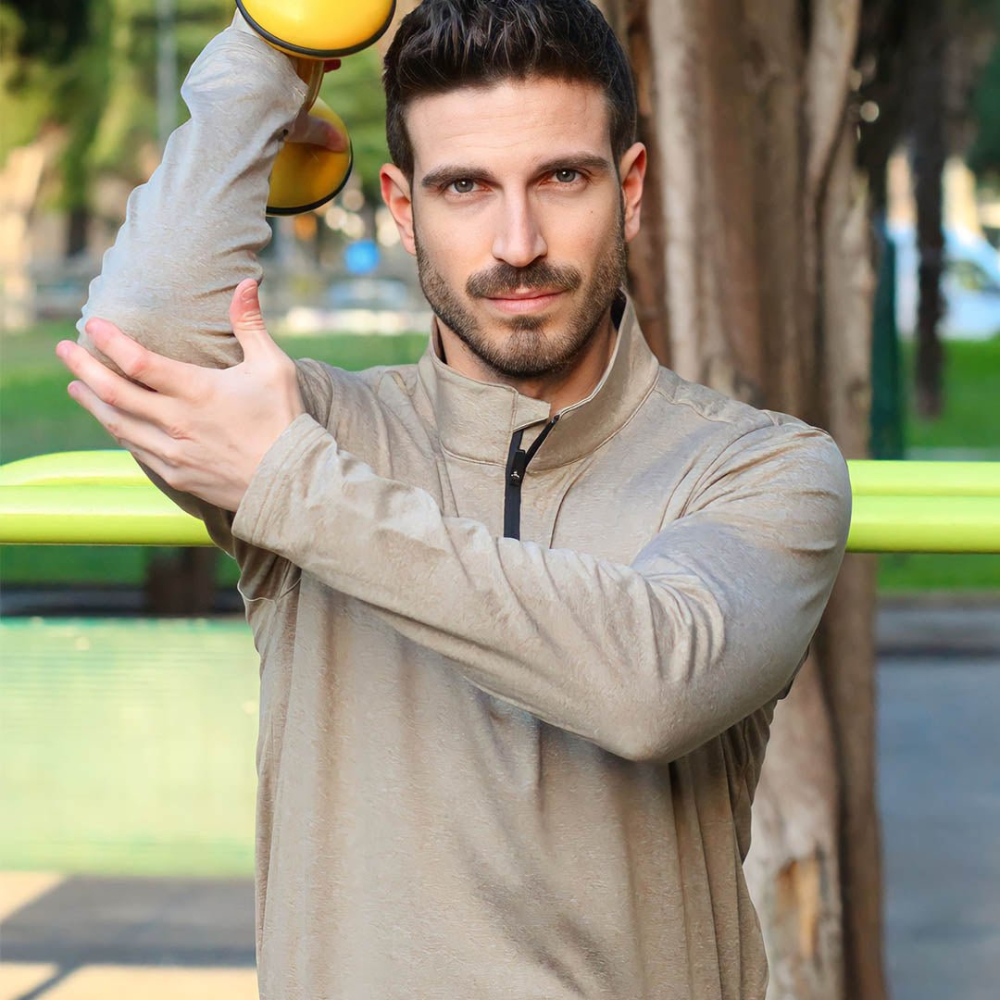 Men's Lightweight Zip Pullover | Casual Sweater