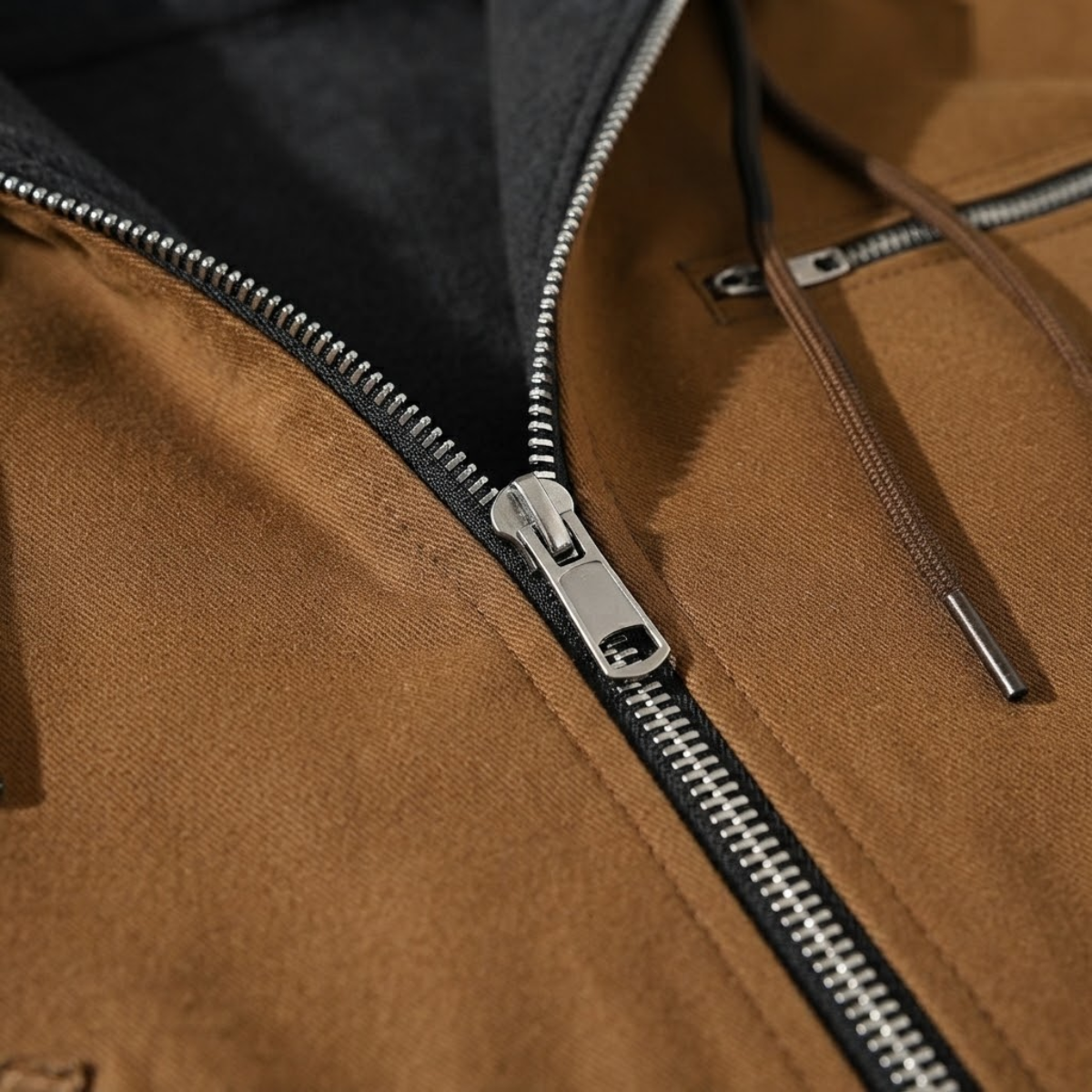 Men’s Winter Warm Fleece Lined Hooded Jacket