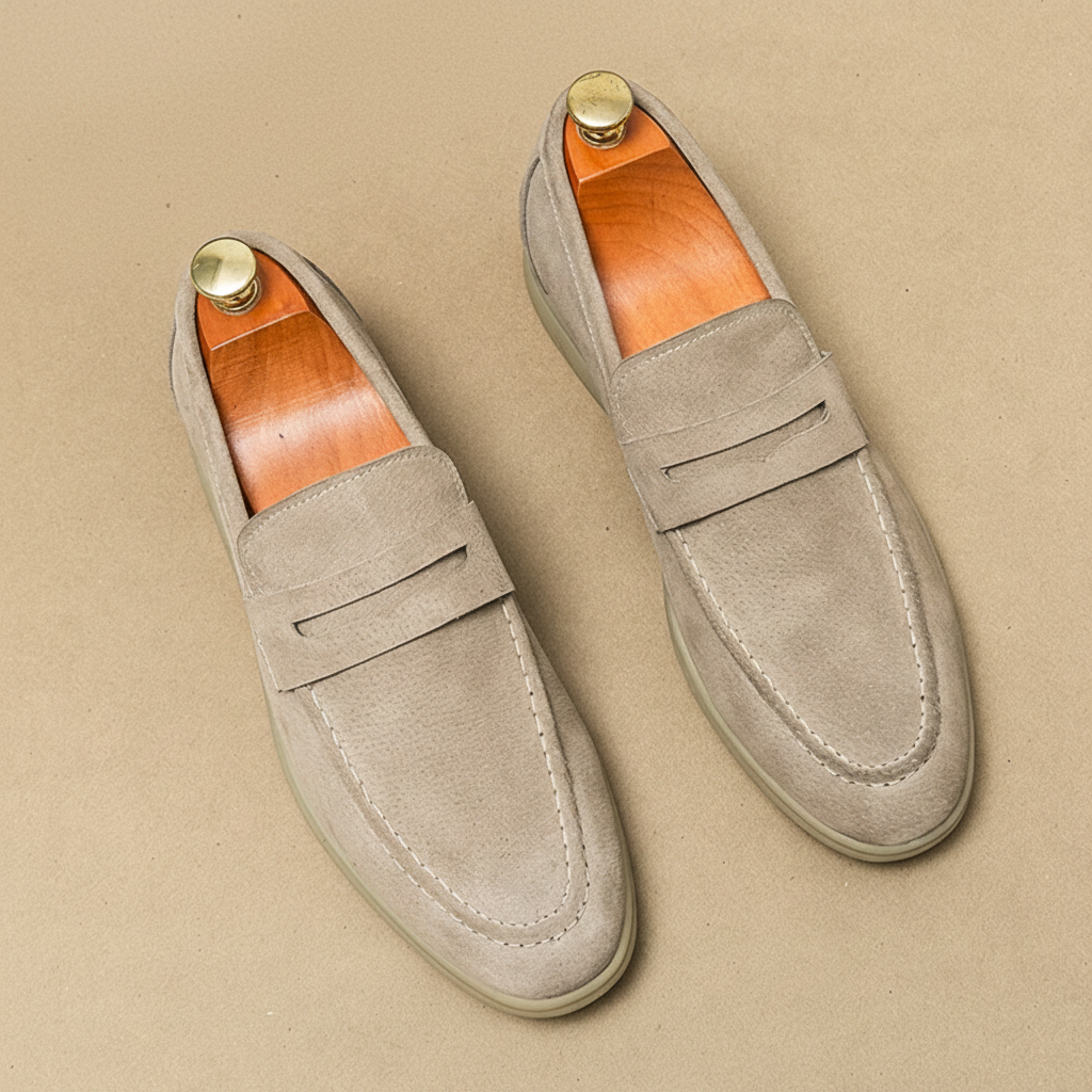 The Daylesford Men’s Classic Slip On Suede Loafers