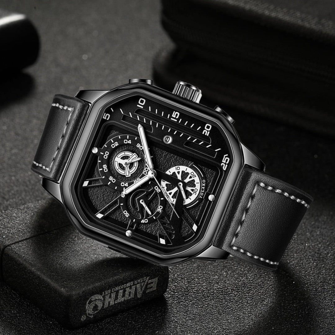 Square Chronograph Watch