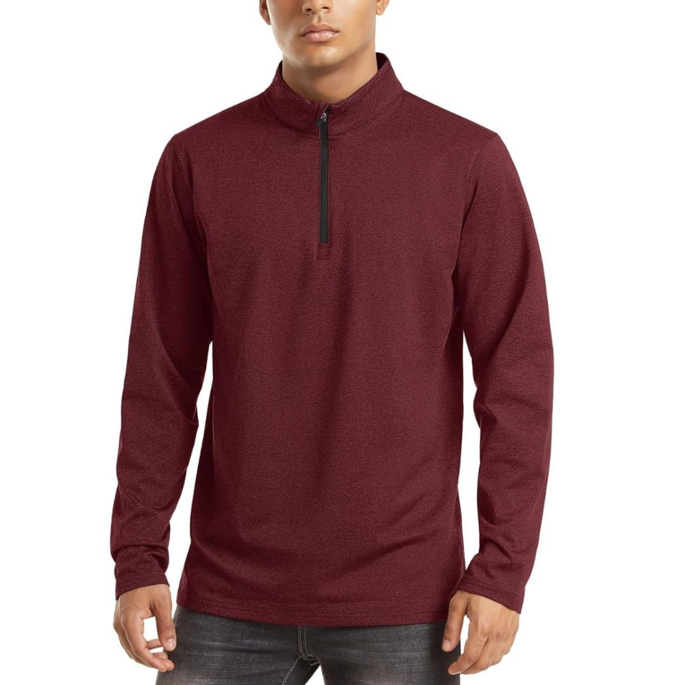 Men's Lightweight Zip Pullover | Casual Sweater