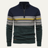 The Chatsworth Men's Quarter Zip Cotton Sweaters – Fair Isle Knit
