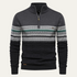 The Chatsworth Men's Quarter Zip Cotton Sweaters – Fair Isle Knit