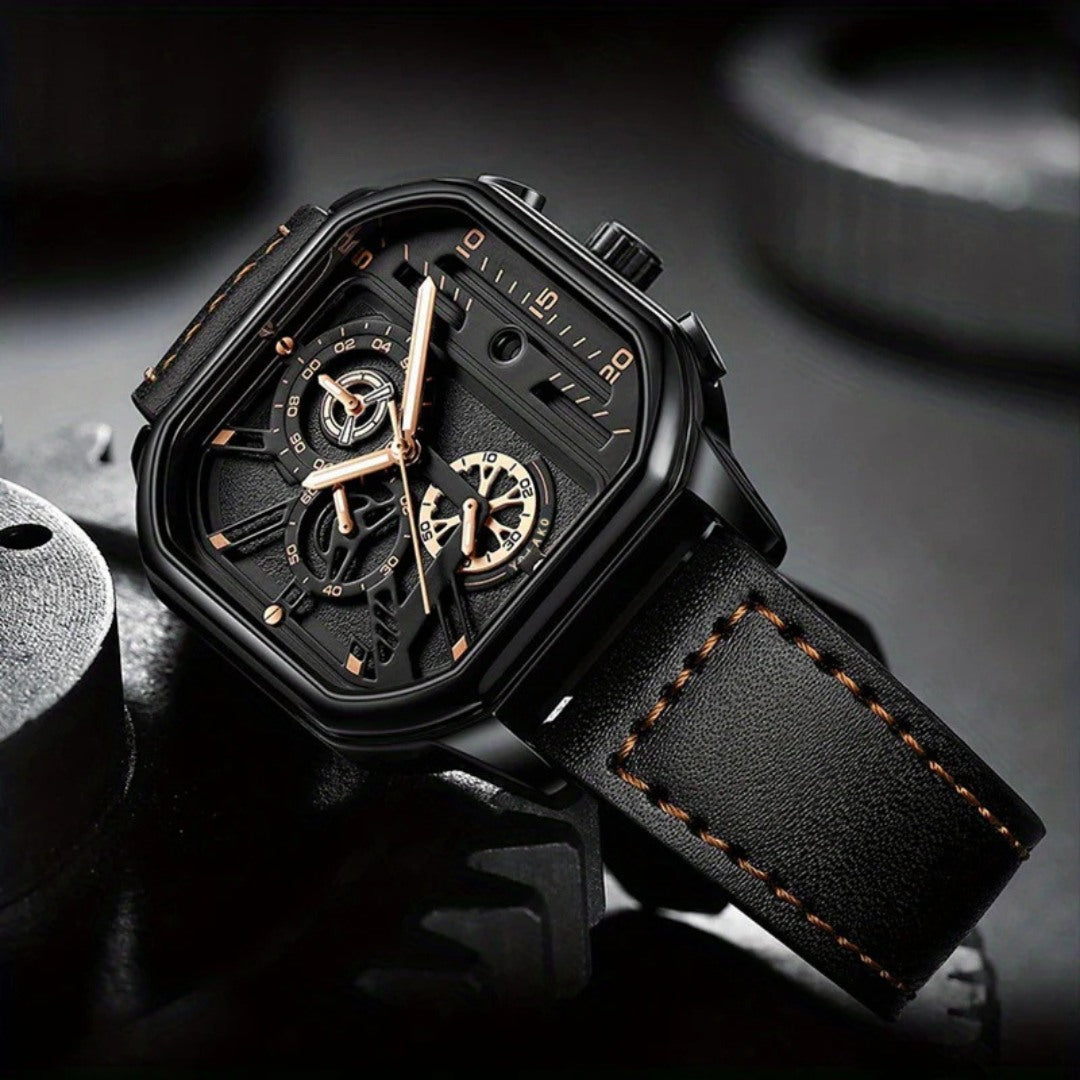 Square Chronograph Watch