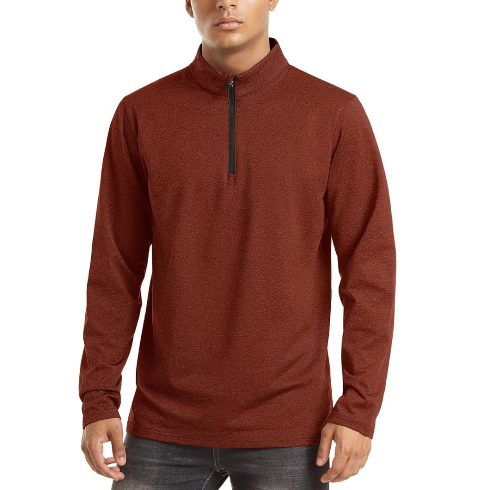 Men's Lightweight Zip Pullover | Casual Sweater