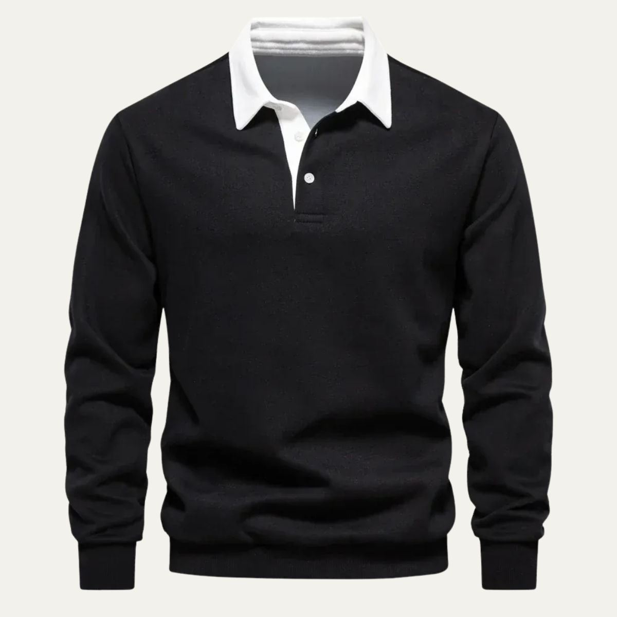 The Chelsea Men’s Long Sleeve Polo Classic Knit Shirt