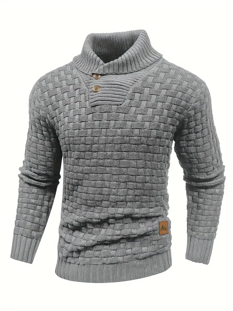Men’s Textured Knit Sweater | Basket-Weave