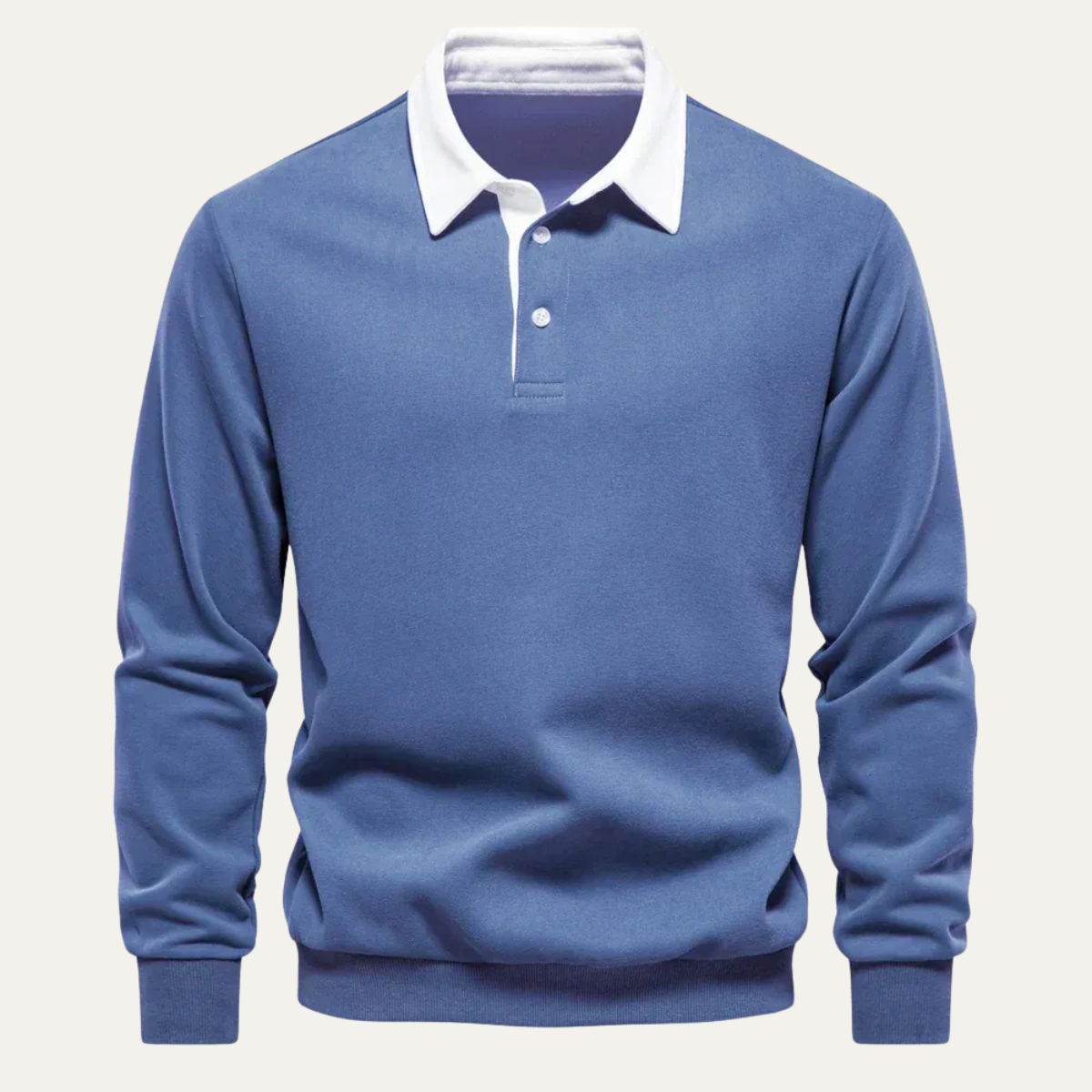 The Chelsea Men’s Long Sleeve Polo Classic Knit Shirt