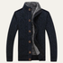 Men’s Winter Fleece Lined Wool Cardigan