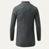 Men's Elegant Wool Blend Single Breasted Winter Trench Coat