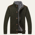 Men’s Winter Fleece Lined Wool Cardigan