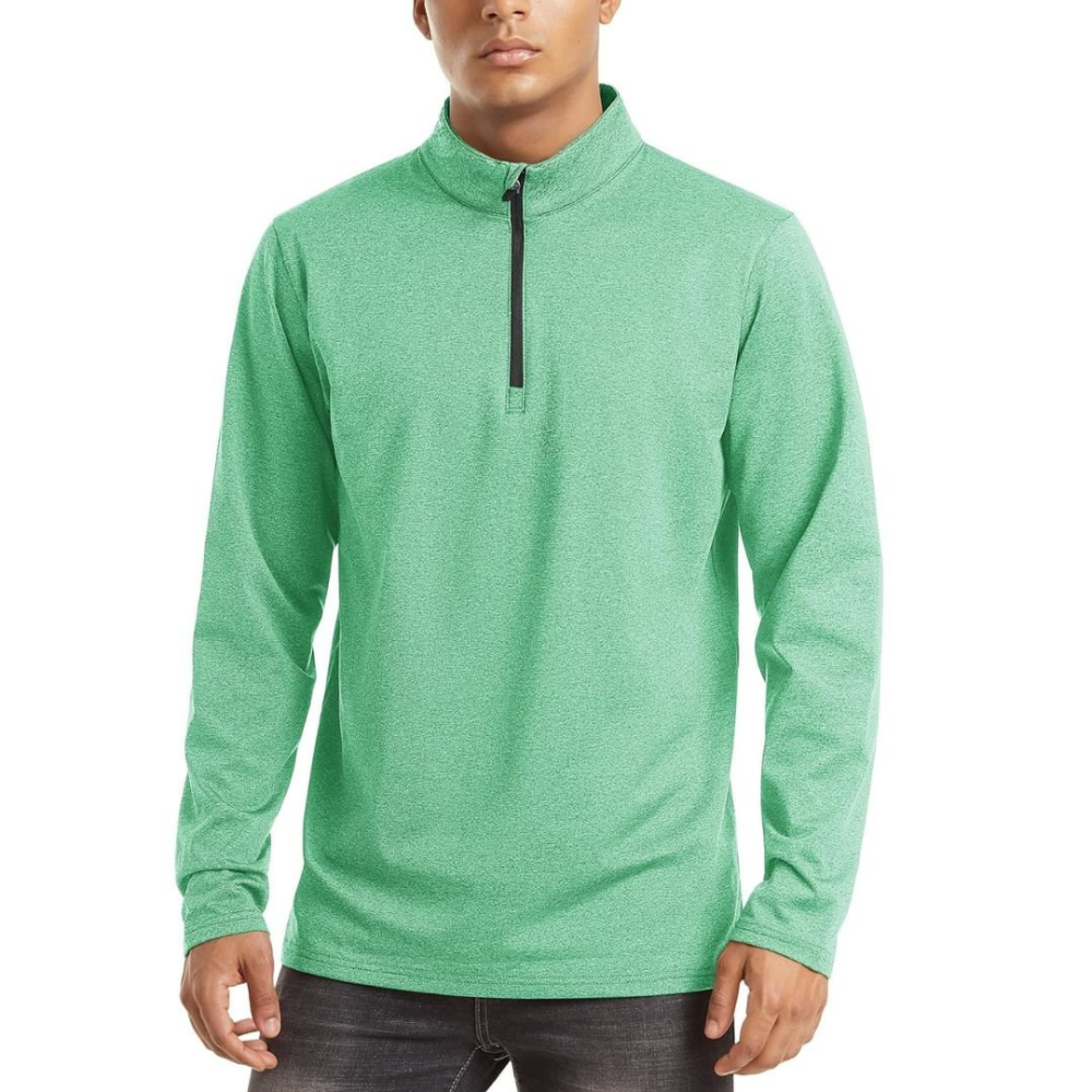 Men's Lightweight Zip Pullover | Casual Sweater