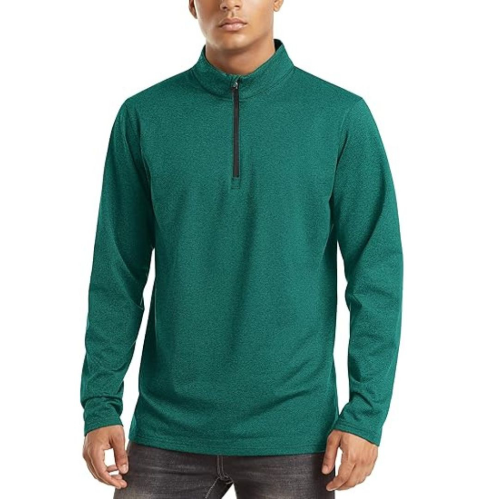 Men's Lightweight Zip Pullover | Casual Sweater