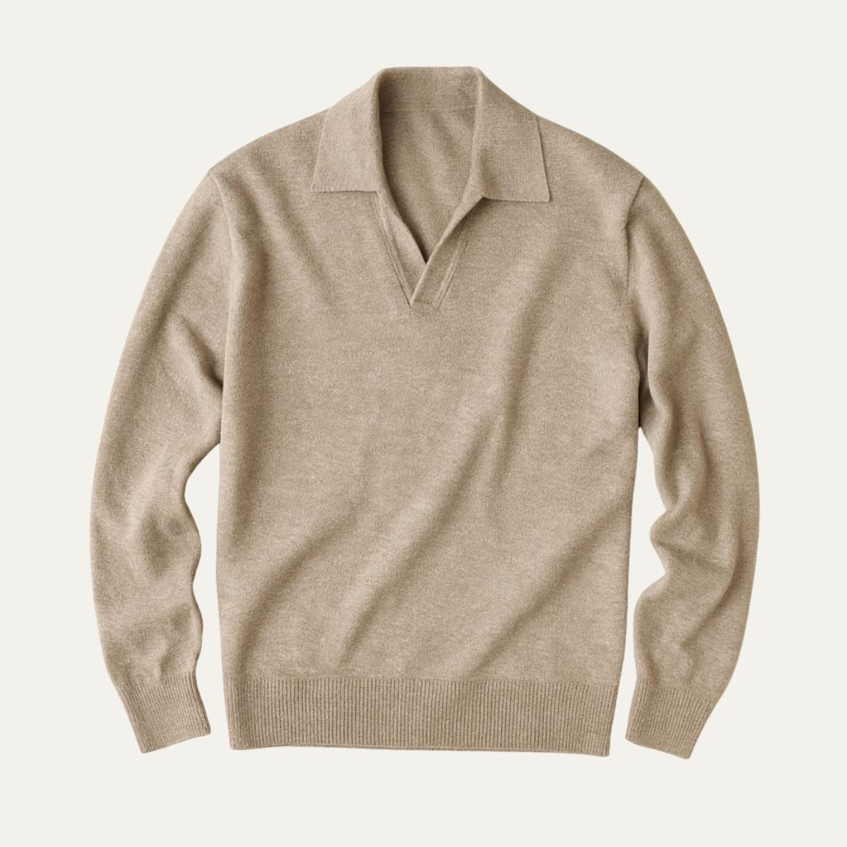 The Venice Cotton V Neck Polo Shirt for Men Old Money Style