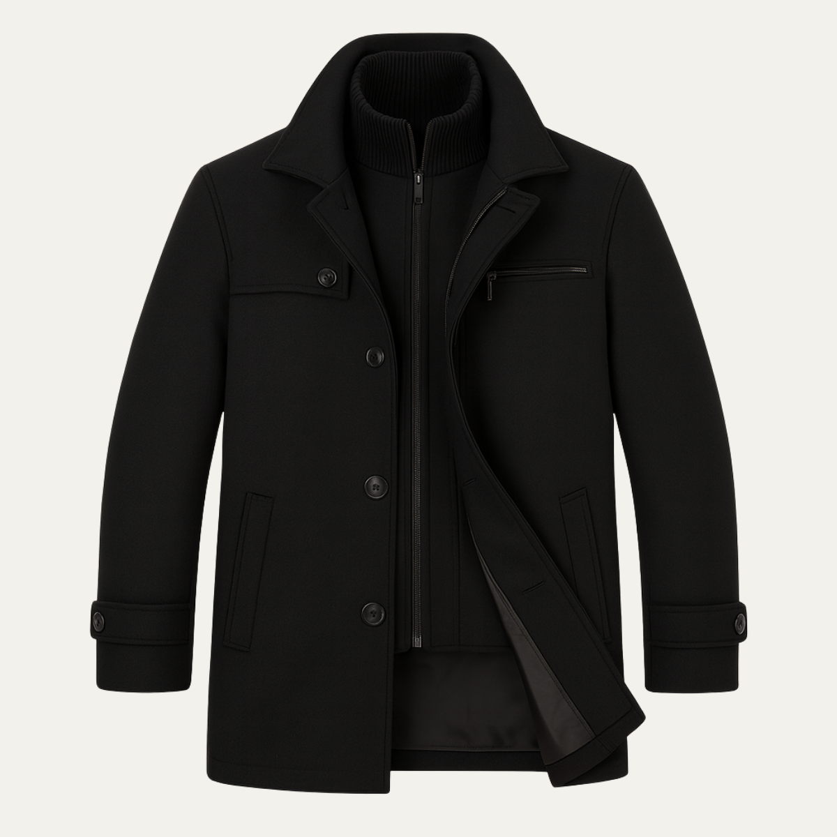 Men’s Warm Adjustable Cuff Winter Coat