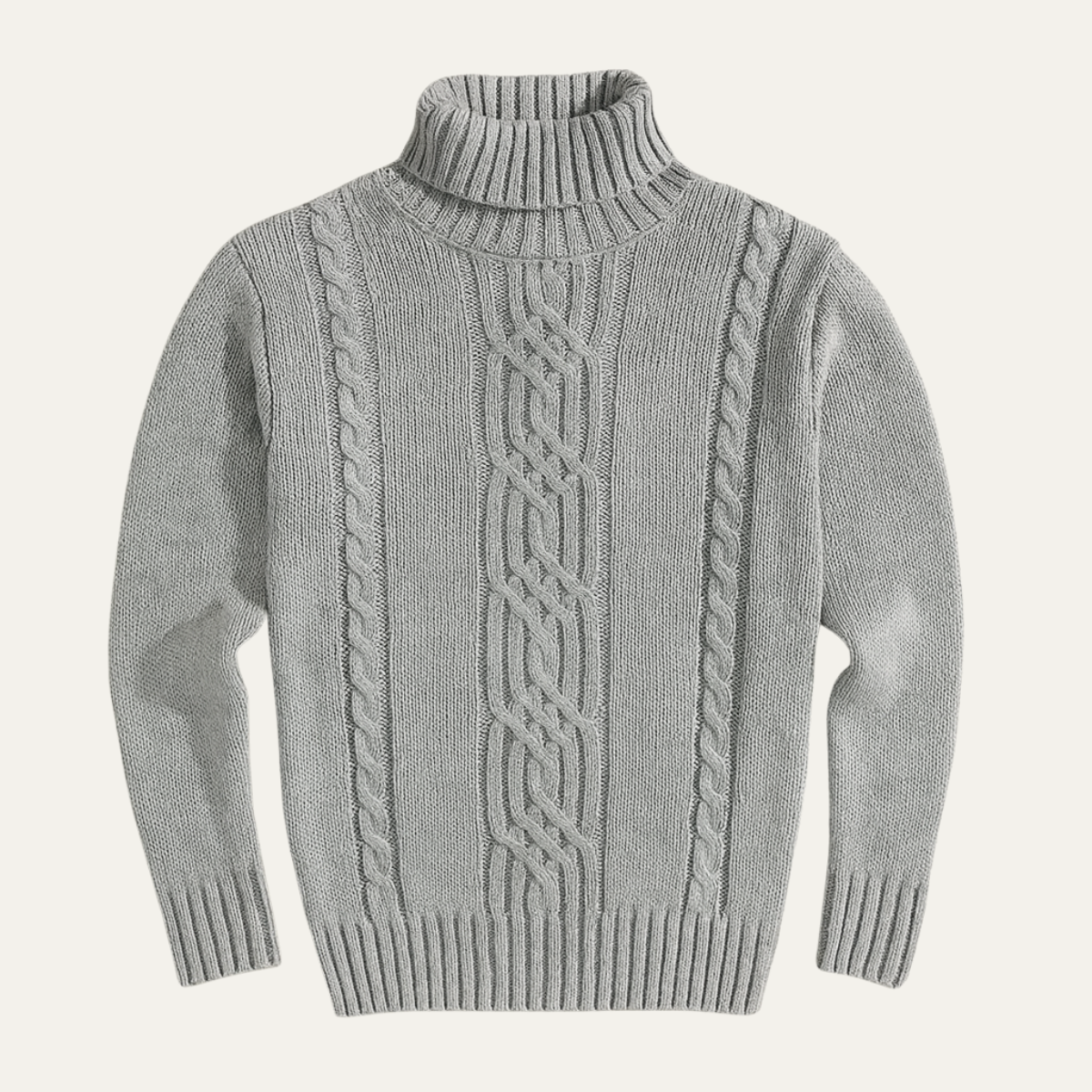 The Courchevel Knitted Turtleneck Sweater for Men Merino Wool