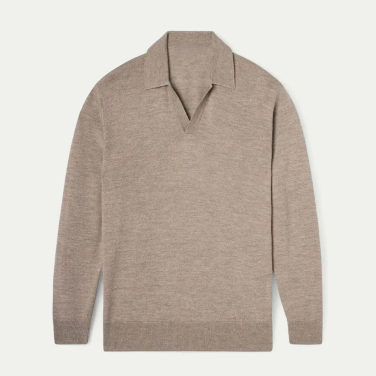 The Venice Cotton V Neck Polo Shirt for Men Old Money Style