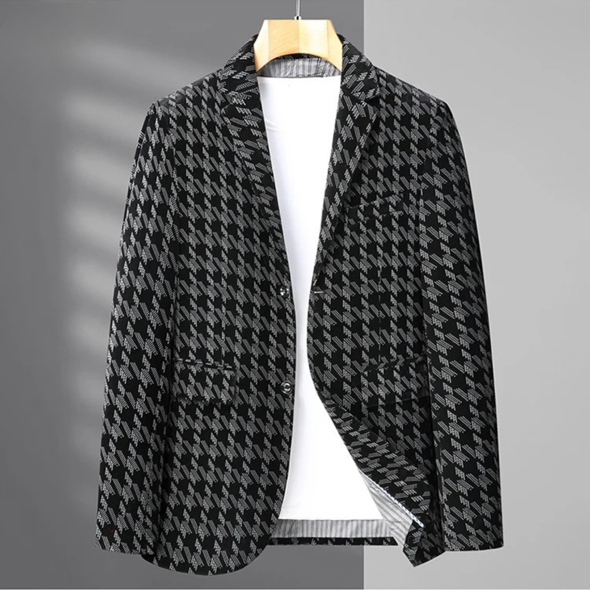 The Kentmere Men’s Oversized Houndstooth Business Casual Work Blazer