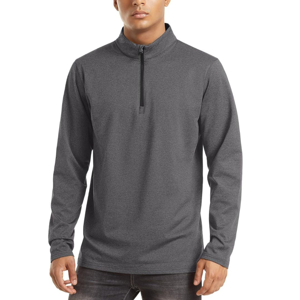Men's Lightweight Zip Pullover | Casual Sweater