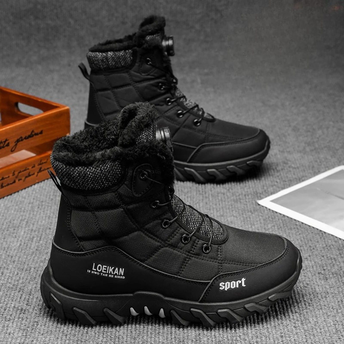 Men’s Stylish Plush Lined Snow Boots