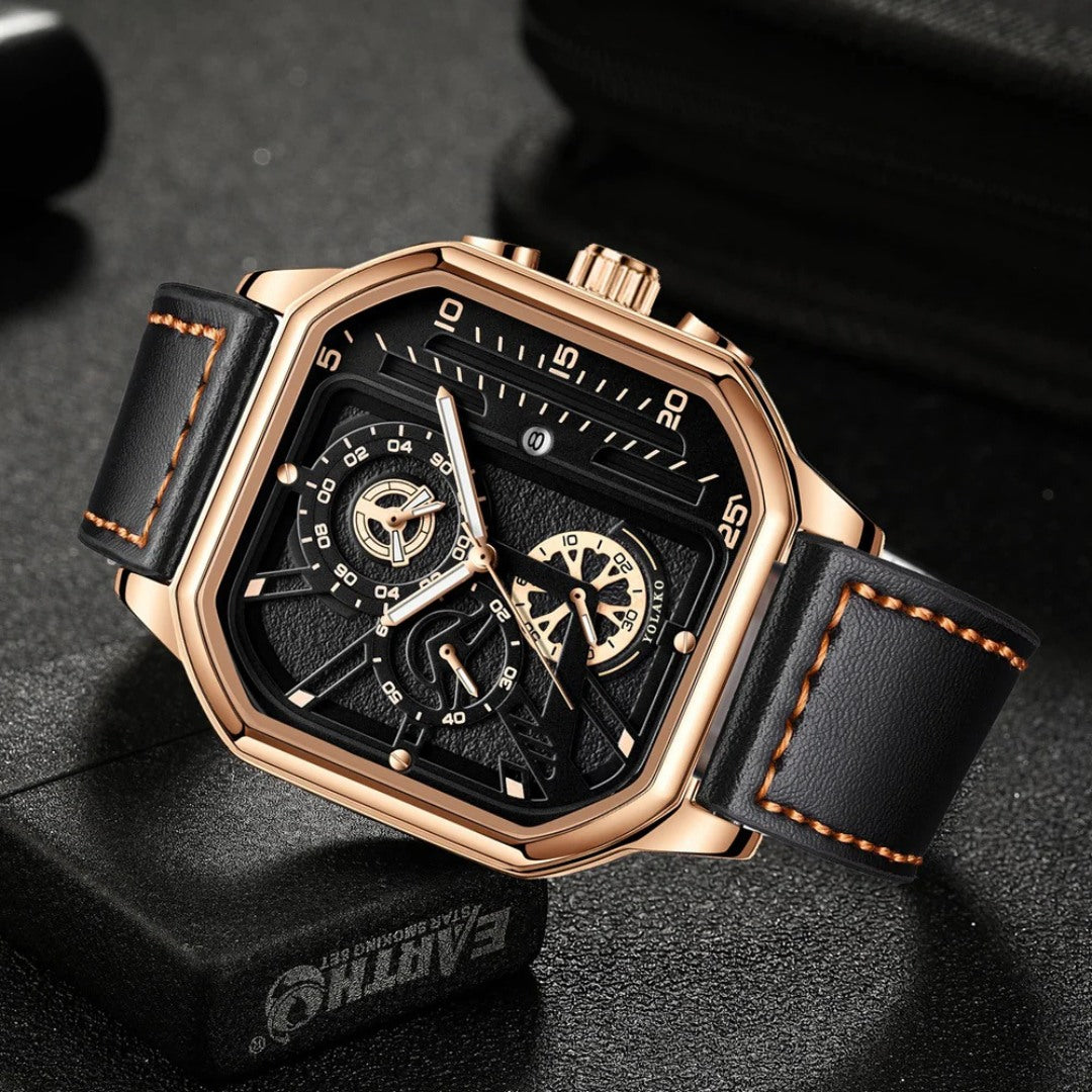 Square Chronograph Watch