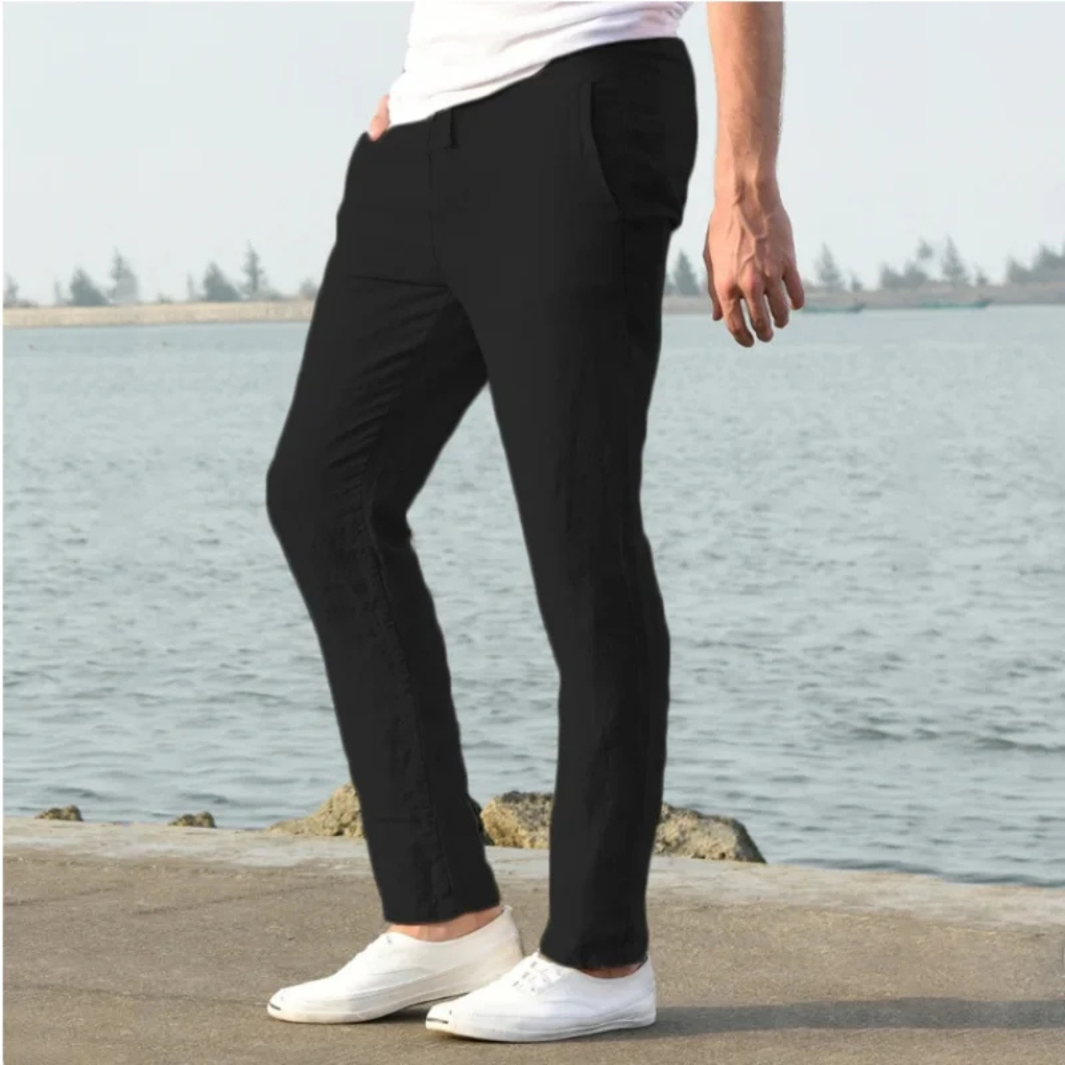 The McLean Men’s Casual Lightweight Linen Pants
