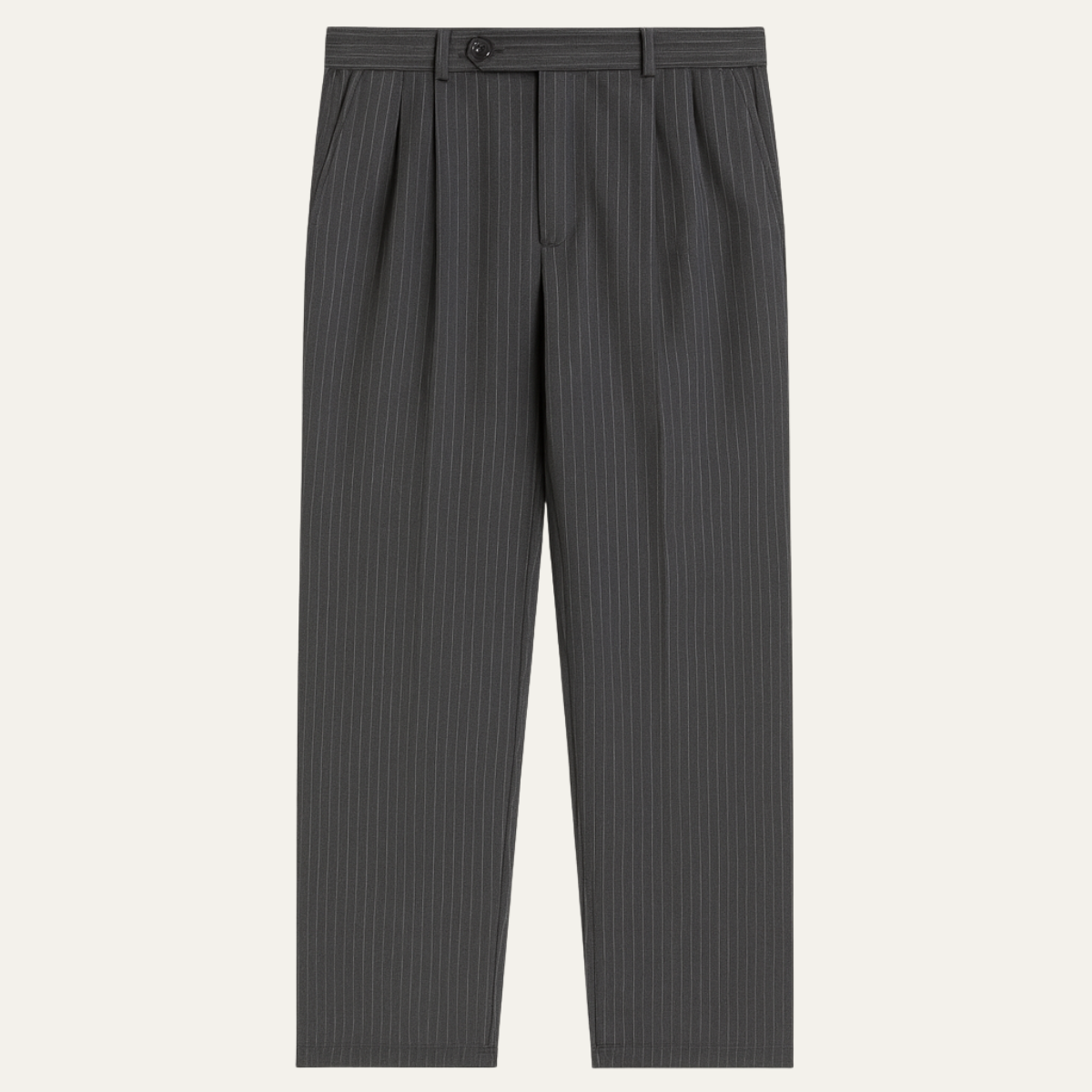 The Glenelg Men’s Wide Leg Tailored Pinstripe Dress Pants with Adjustable Waist