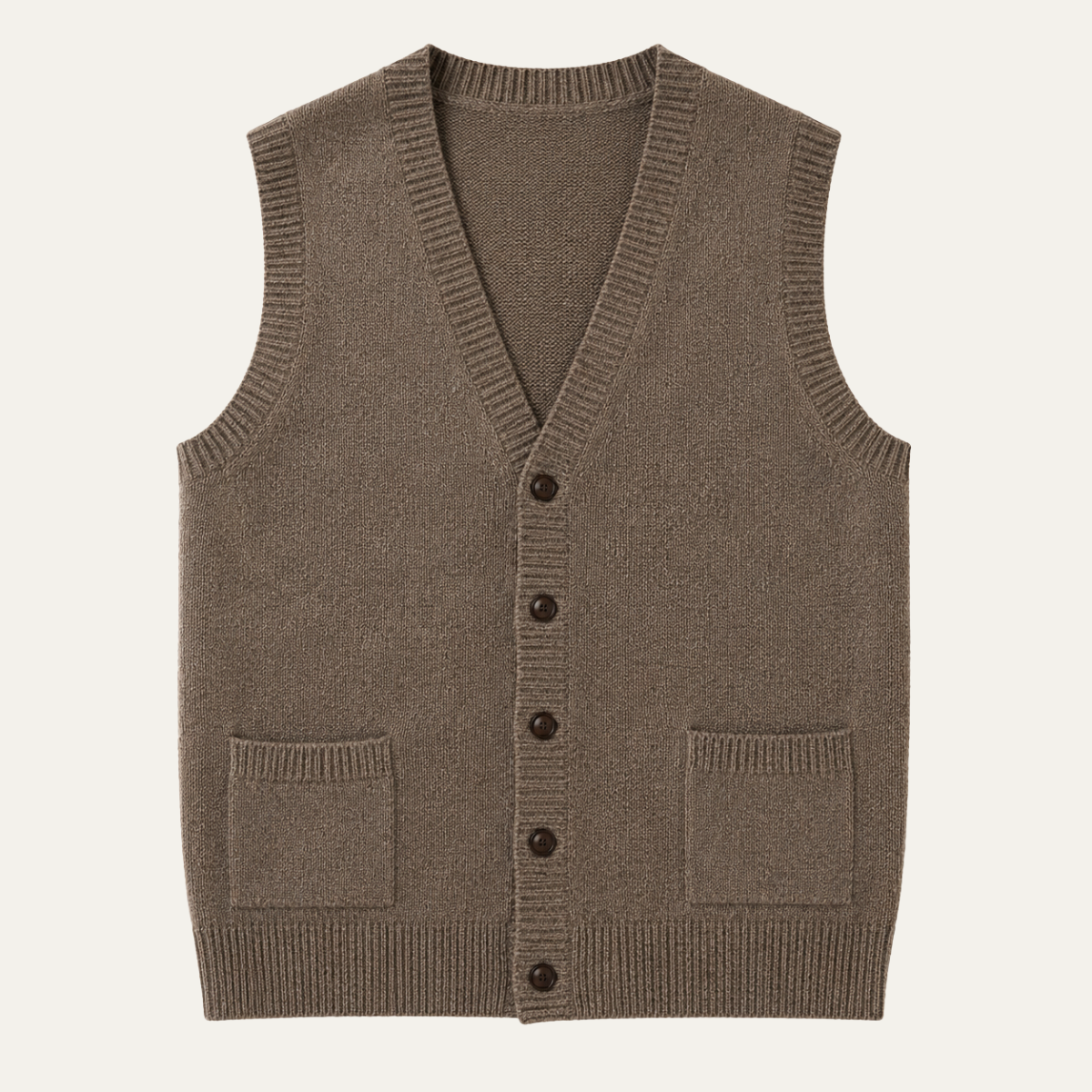 Men’s Smart Casual Button Front Knit Vest