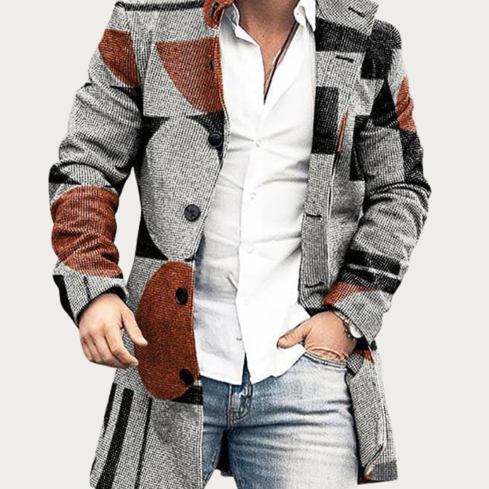 Men’s Patchwork Statement Coat | Artistic