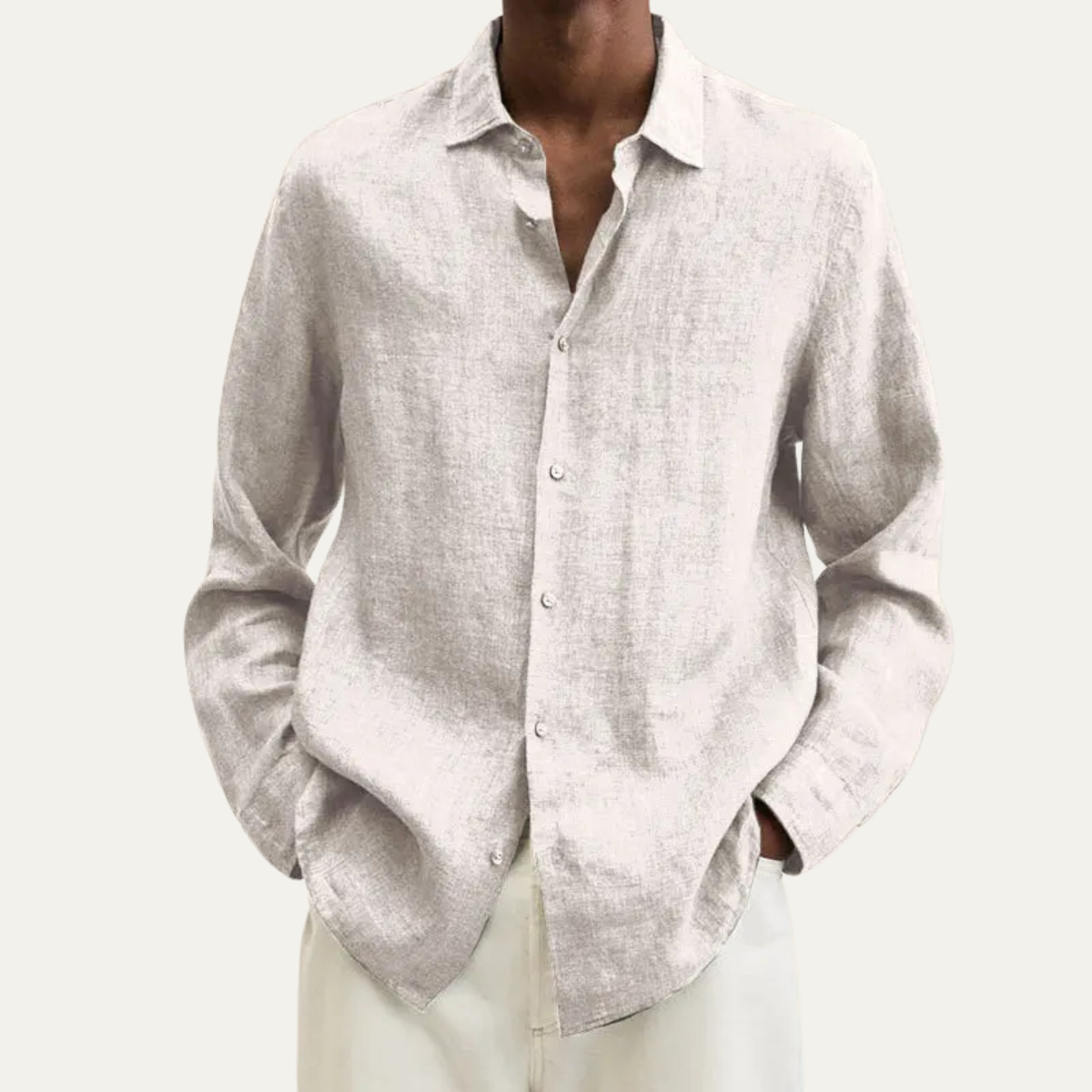 The Manhattan Men’s Linen Button Down Summer Shirt