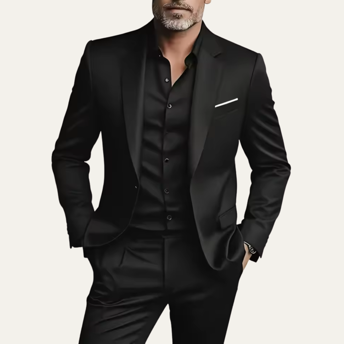 Men’s Elegant Slim Fit Suit Set – Business Blazer & Pants
