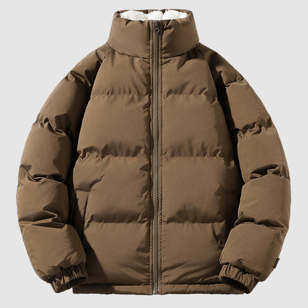 Men’s Zip-Up Warm Quilted Puffer Jacket | Outerwear