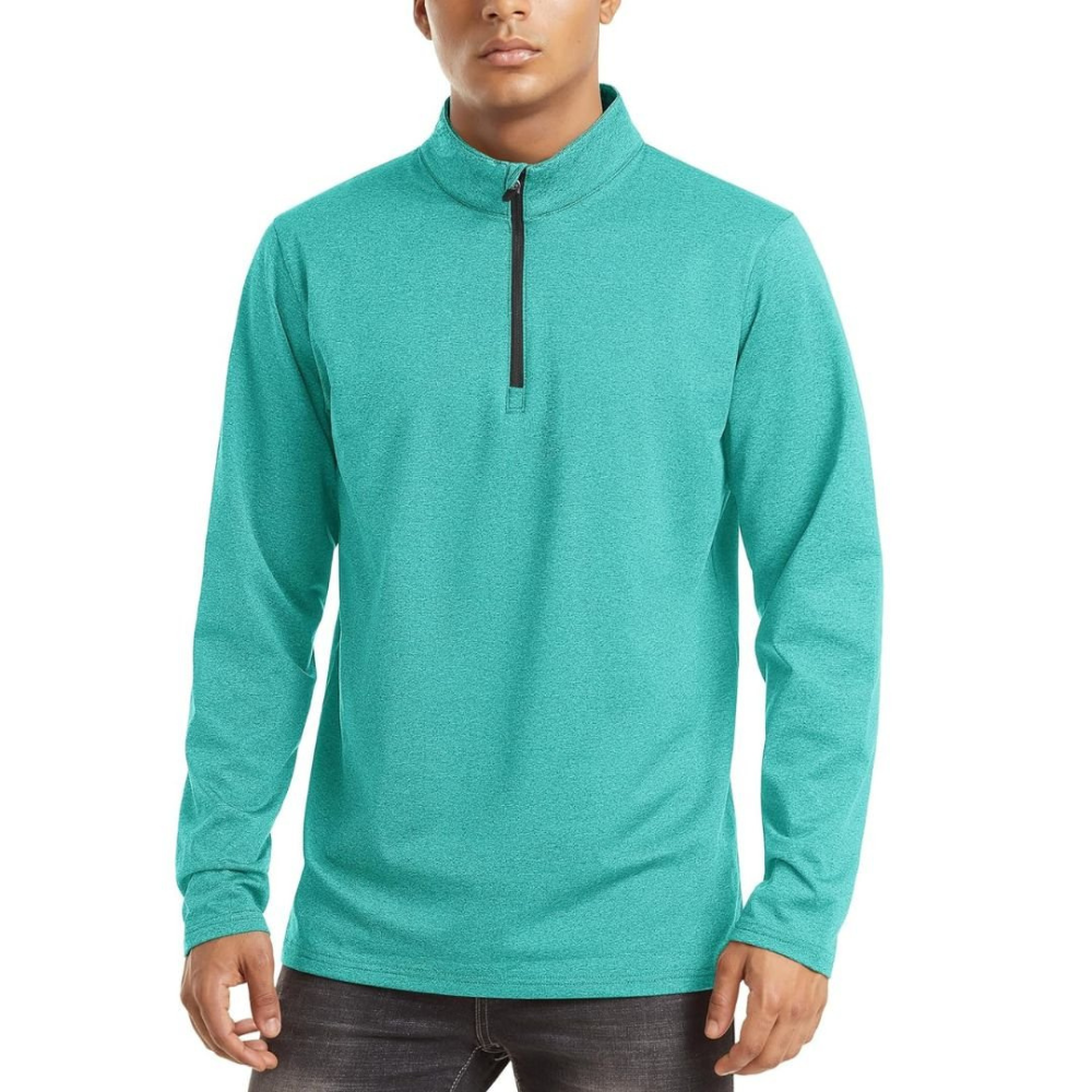 Men's Lightweight Zip Pullover | Casual Sweater