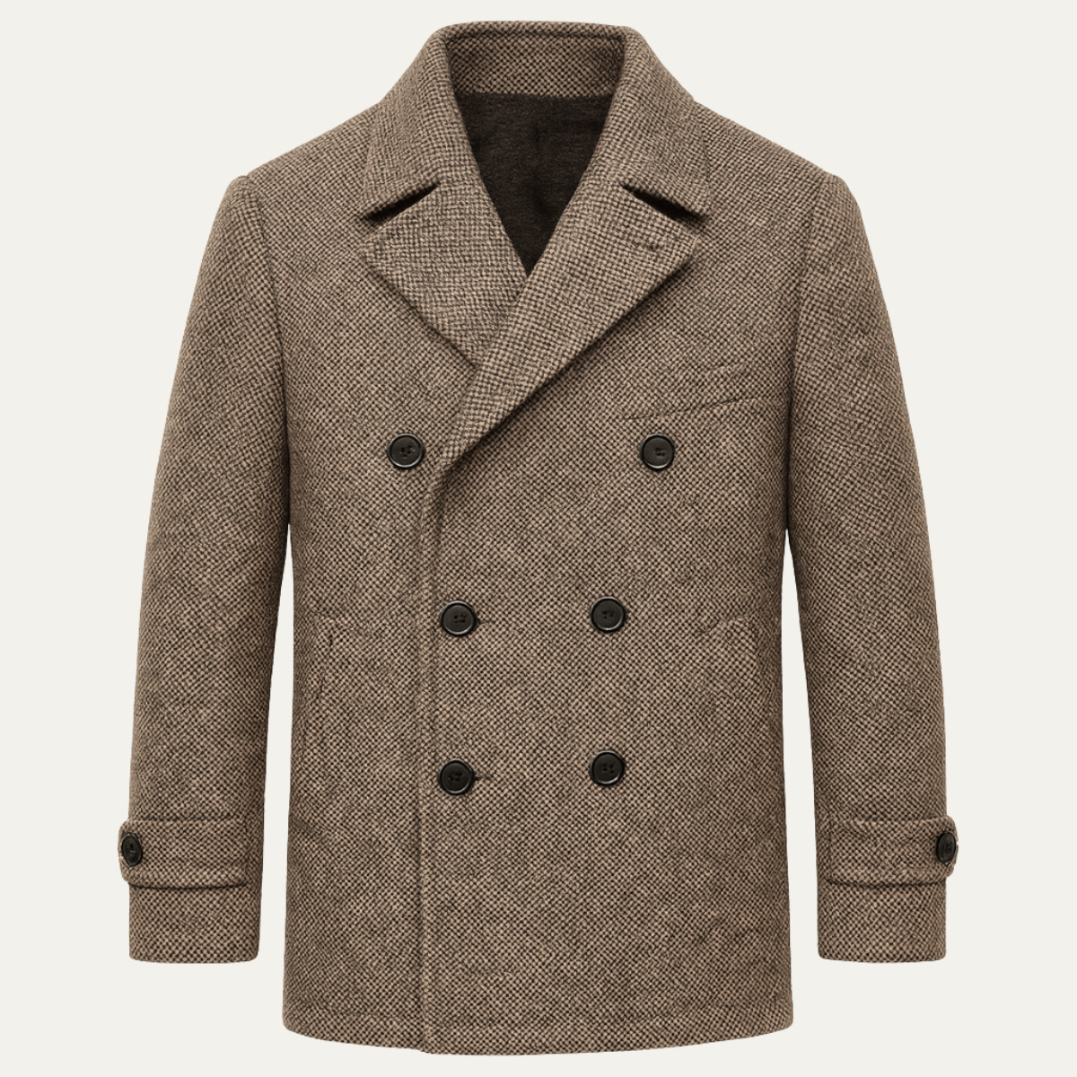 The Kensington Men’s Double Breasted Wool Herringbone Blazer