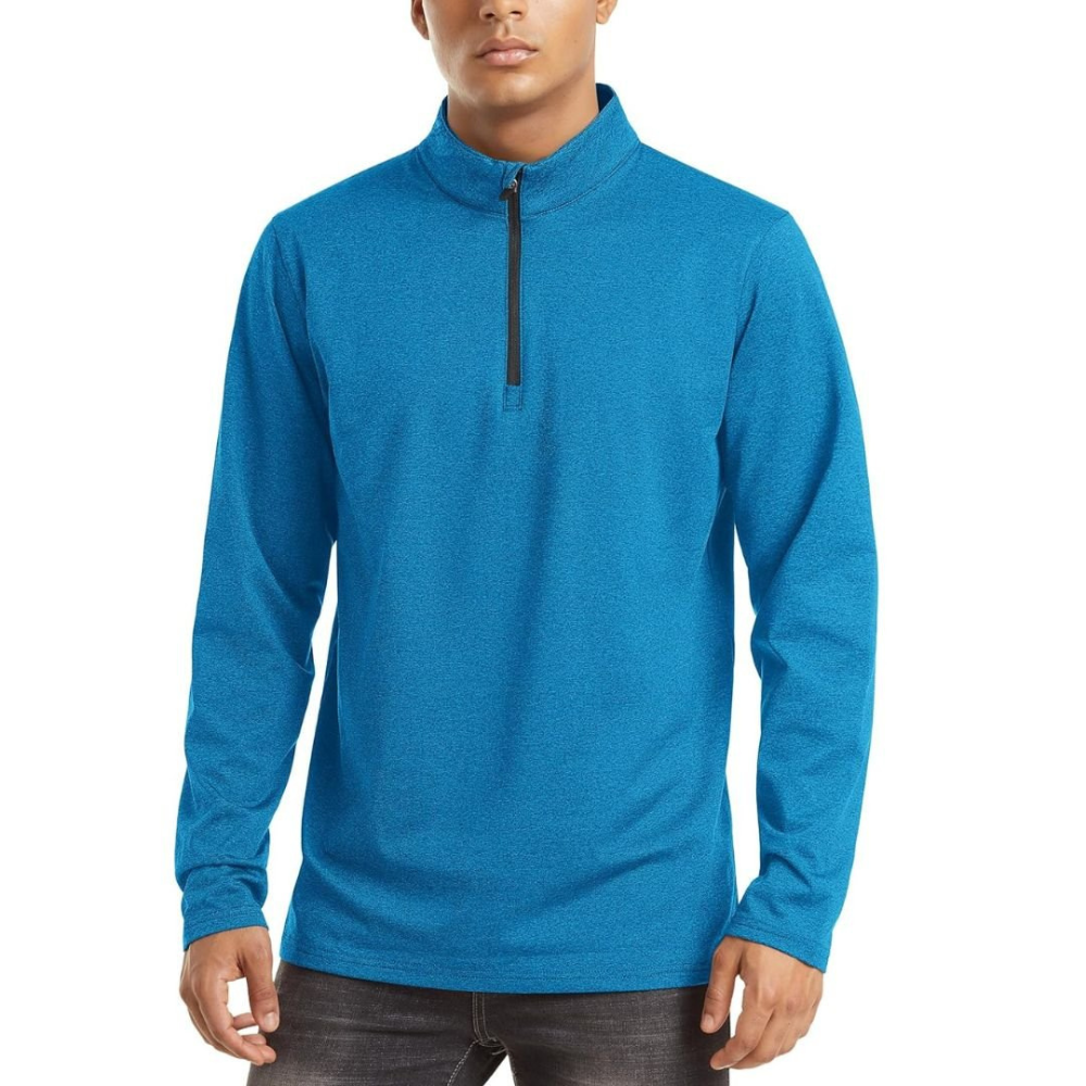 Men's Lightweight Zip Pullover | Casual Sweater