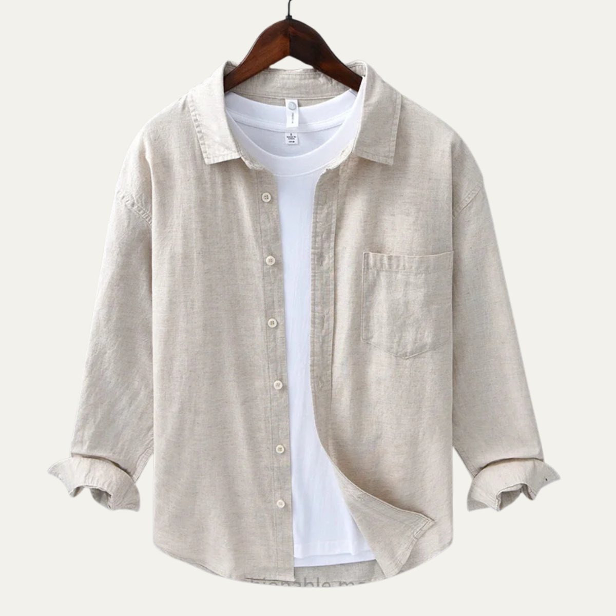 The Parma Men’s Casual Loose Fit Linen Shirt