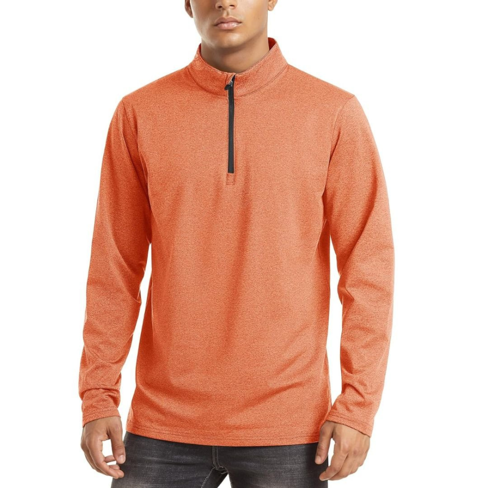 Men's Lightweight Zip Pullover | Casual Sweater