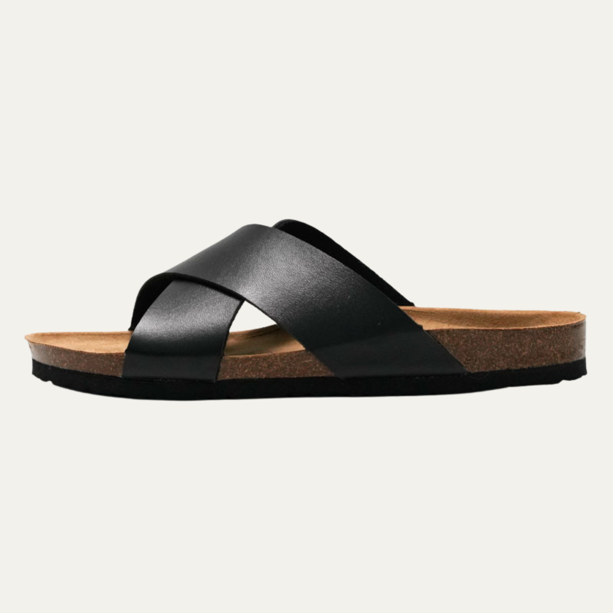 The Lucca Men’s Classic Slide Leather Sandals