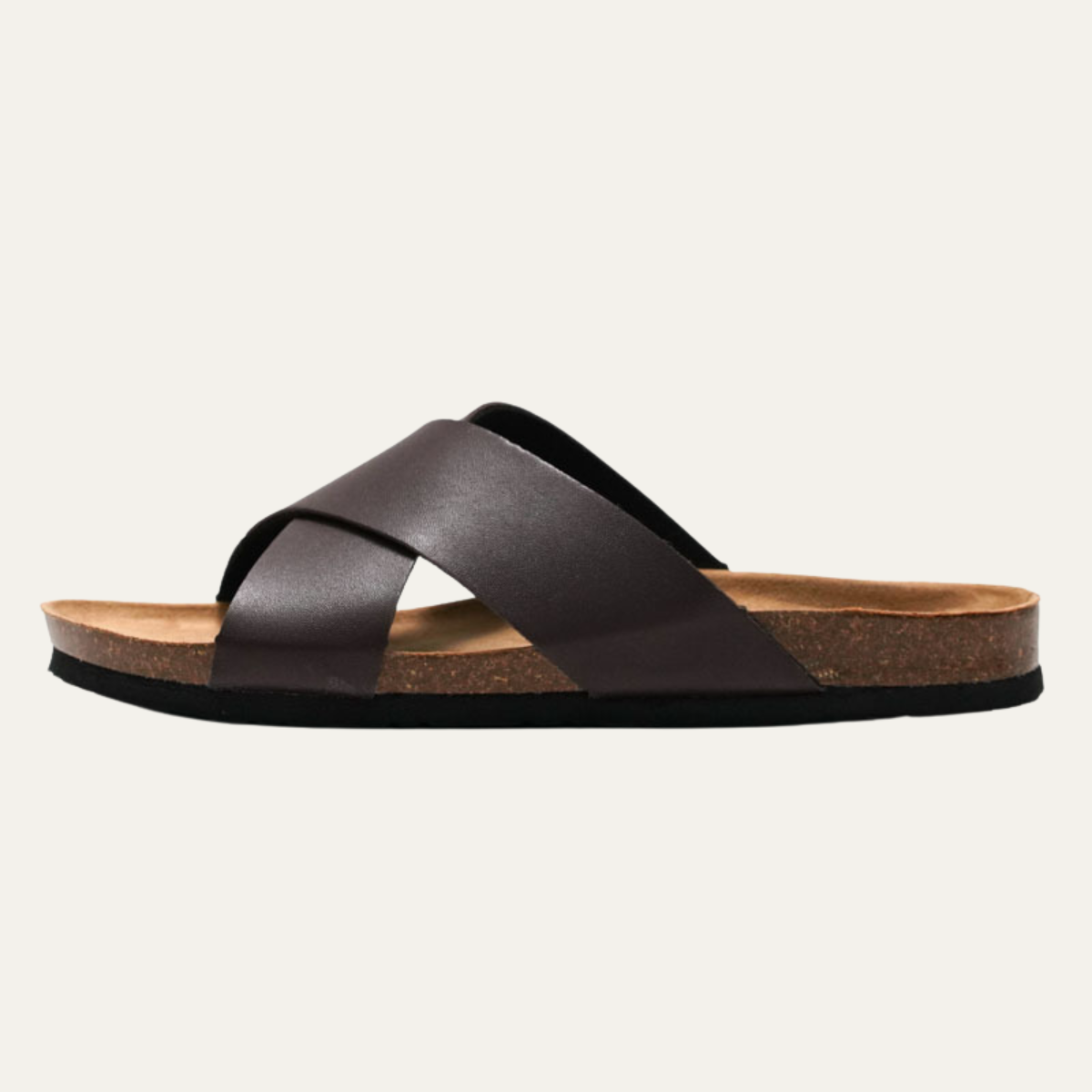 The Lucca Men’s Classic Slide Leather Sandals