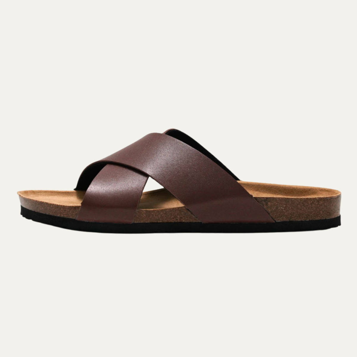 The Lucca Men’s Classic Slide Leather Sandals