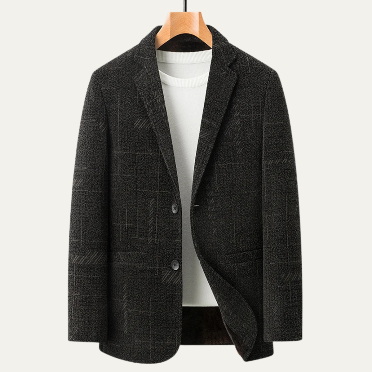 The Cornwall Men’s Slim Fit Checked Business Casual Work Blazer