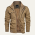 Men’s Thermal Military Style Zip-Up Fleece Lined Jacket