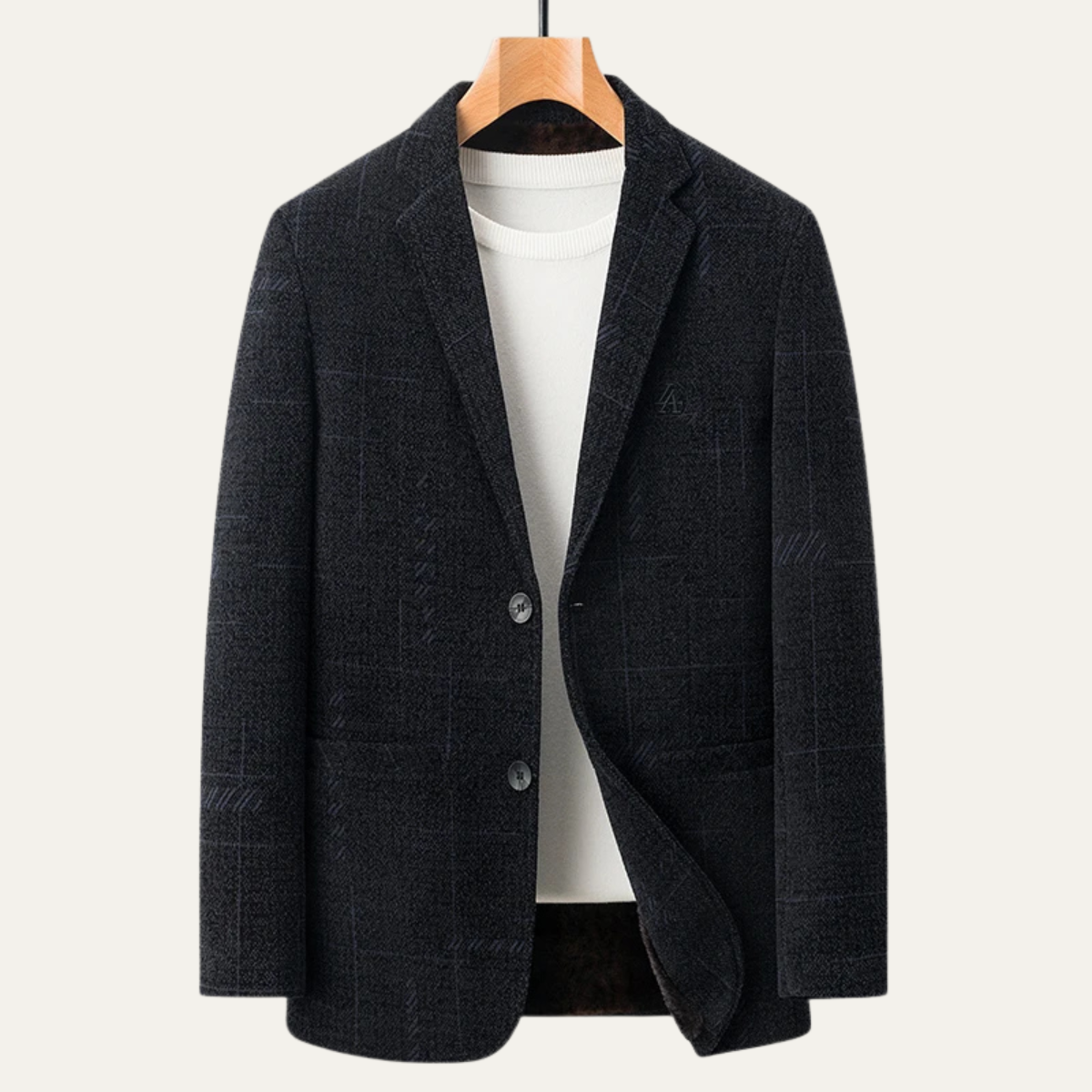 The Cornwall Men’s Slim Fit Checked Business Casual Work Blazer